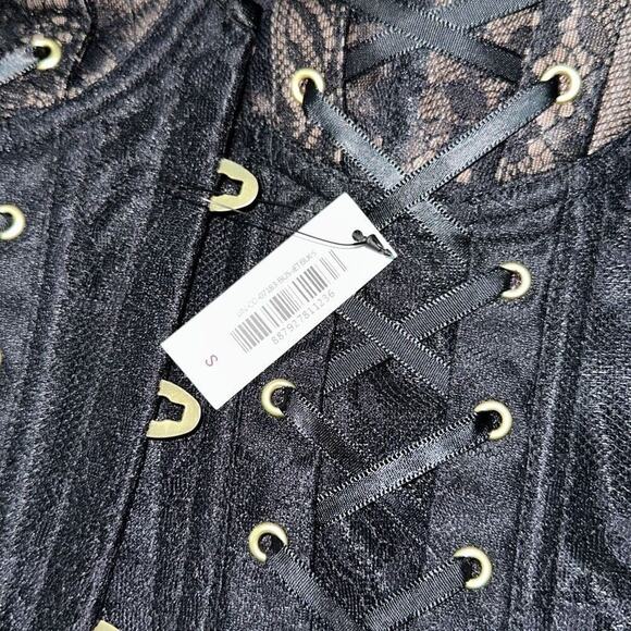 Adore Me Adjustable Black Corset | Sz S, NWT - Picture 3 of 6